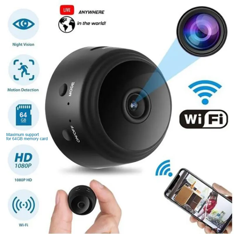 

A9 Full HD 1080P Mini Camera Wifi Home Security Night Vision Camcorder Motion Detection Micro Camera Endoscope PK SQ11 SQ23