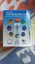 LED Wall Light-Effect Lobby Remote-Controller Spiral-Hole Home-Decoration Colorful RGB