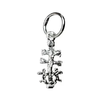 

Cross Sterling Silver 925m 16mm. Caravaca Virgin behind [AC0048]