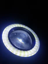 LED DRL Driving-Lights Fog-Lamp Angel-Eyes Pink Universal Yellow Blue 64mm 12V White