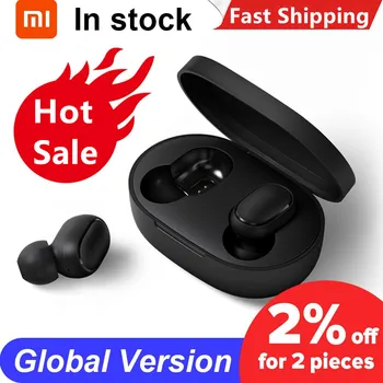 

In Stock Xiaomi Redmi Airdots Earbuds Wireless Bluetooth Earphone Stereo Bass Bluetooth 5.0 With Mic Handsfree Original TWS