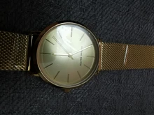 La Rosa Oro 1 Set pulsera reloj del cuarzo de Japón creativo diseño impermeable de malla de acero inoxidable relojes reloj femenino