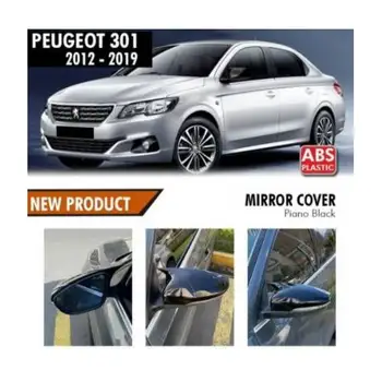 

Peugeot 301 2012-2019 Batman Bat Mirror Cover Piano Black ABS Plastic