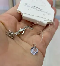 Gargantilla Simple para mujer, cadena Invisible, hilo de pescar transparente, gargantilla de diamantes de imitación de cristal, colgante en línea para el cuello