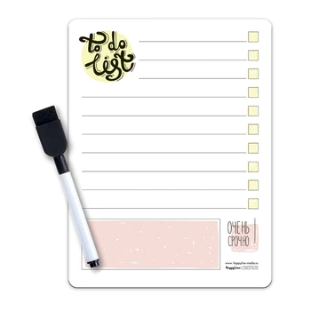 

Magnetic glider with marker "list of cases" (22x29 cm)