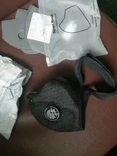 Mascarilla facial reutilizable con 4 filtros, máscara de media cara, de carbón activado, a prueba de polvo