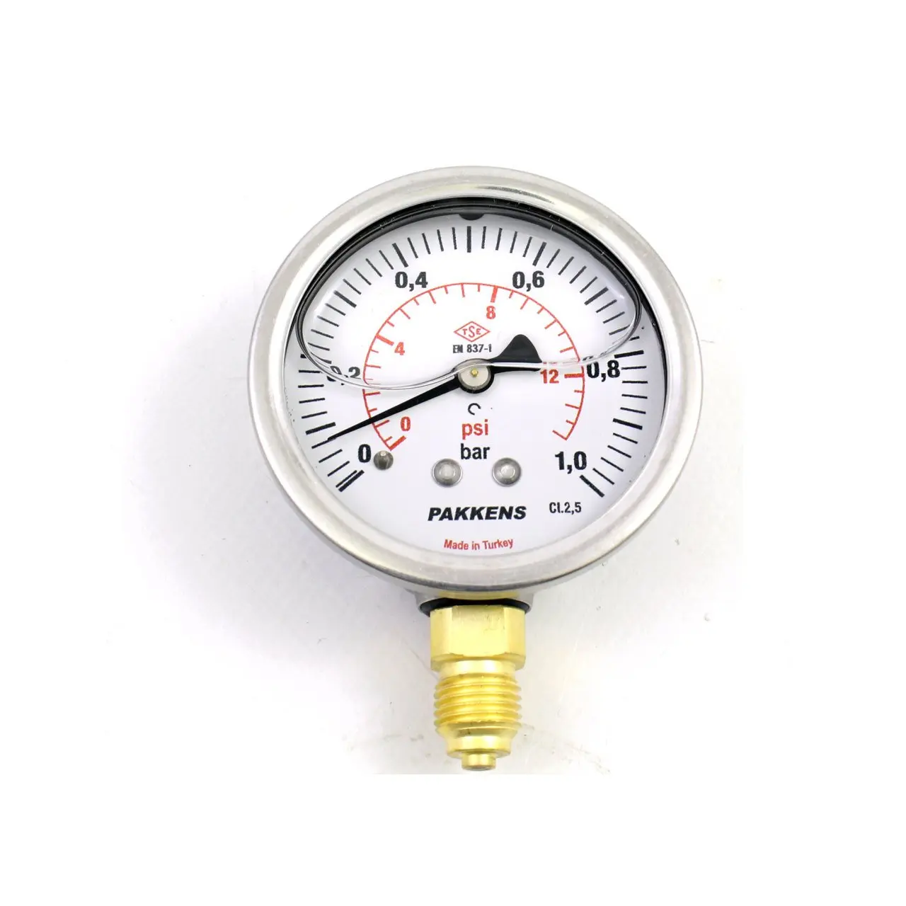 Pakkens Diameter 63mm Glycerin Type Pressure Gauge, Manometer, Glycerin