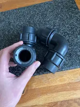 Pipe-Fittings Elbow Fast-Joint Plastic 20mm 63mm 16mm 32mm 50mm 25mm 40mm Blue-Cap