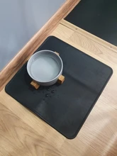 Anti-Slip Waterproof Pet Mat For Dogs Cats Solid Color Silicone Pet Food Pad Bowl Drinking