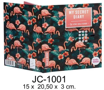 

Diary With Key Electronic Fhe Fri in Rose .. 20x15 cm.