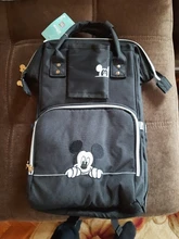 Bolsa de pañales con USB de Disney, mochila momia de maternidad/bolsa de pañales para bebé, bolso de viaje de Mickey Mouse, bolsa para cuidado del bebé, bolsa húmeda
