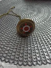 Reloj de bolsillo de cuarzo para hombres y mujeres, cadena colgante de plata, relojes para regalo, Retrato del líder de Rusia