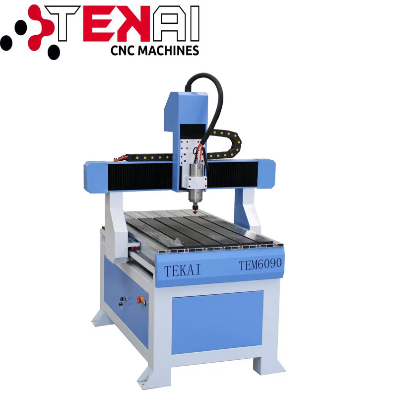 

Jinan TEKAI mini cnc router metal engraving machine milling machine for wood electric cnc 6090 4 axis rotary axis