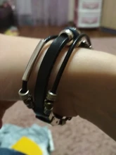 Pulsera de cuero para hombre y mujer, brazalete de joyería con varias capas, estilo Punk turco, mal de ojo, de acero inoxidable