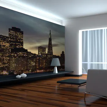 

Wall mural-View of San Francisco at dusk-250x193 cm