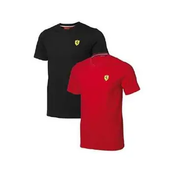 

T-shirt man Coat Ferrari logo black size M