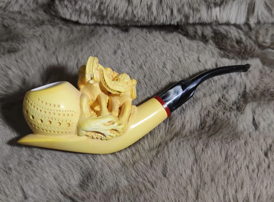 

Block Meerschaum Elephant Pipe