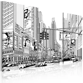 

Table-Comic style black-and-white 120x80