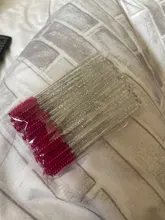 Zwellbe-Paquete de 25/50 Uds. De cepillo para maquillaje de pestañas, desechables, con mango de diamante, varitas de rímel, utensilio de extensión de pestañas