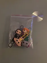 Marcapáginas de película para libros, Clips de papel para maestro de la escuela, punto de libro suministros de oficina, amigos, regalo de Navidad, 8 Uds.