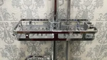 Shower Shelf Rack Lifting-Storage-Tray Bathroom-Accessories Plastic-Holder Rectangle