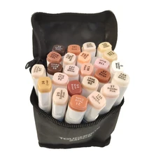 Фломастеры TOUCHNEW, набор кистей 6, 12, 24, 30 цветов, ручка для рисования, маркерная ручка манга, двойной наконечник, эскиз, маркеры на спиртовой основе