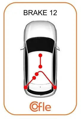 Трос стояночного тормоза лев задн OPEL CORSA C all 04 COFLE 11.5