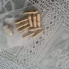 Caliente 11 unids/set latón portabrocas Collet Bits de 0,5-3,2mm 4,8mm mango tuerca de reemplazo para Dremel herramienta rotativa