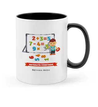 

Personalized Math Teacher Black Mug Cup-5