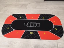 Texas Desk-Pad Poker-Mat Rubber Gaming Jack-Baccarat Black Holdem Durable Dice Home