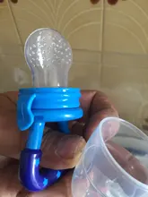 Chupete con mordedor de comida fresca para bebé, tete de alimentación con seguro para la tetina, pezón de alimentación para niños