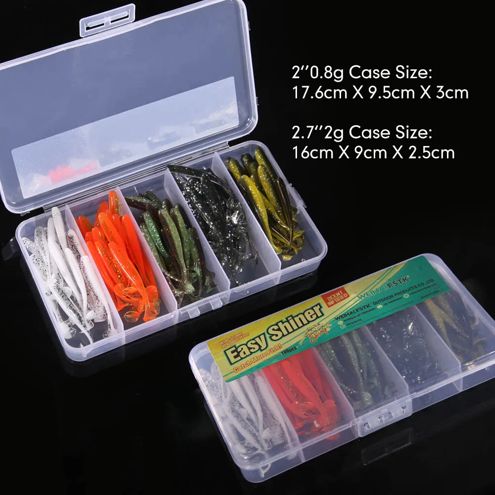 Eazy-실리콘 인공 더블 컬러 샤이너 소프트 미끼 7cm 5cm, 잉어 낚시 스윔베이트