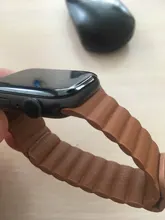 UTHAI B09-Correa de cuero para iWatch 3/2/1, 38mm, 42mm, lazo magnético para Apple Watch, banda de 40mm, 44mm para iWatch 4/5