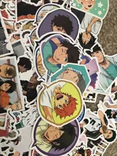10 50 100 unids/pack Japón Anime de dibujos animados Anime tee pegatinas estética portátil bicicleta guitarra Skateboard impermeable adhesivo