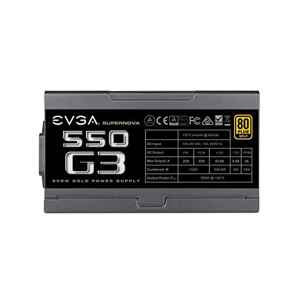Мощность поставить EVGA 220-G3-0550-Y2 550W G3 80PLS