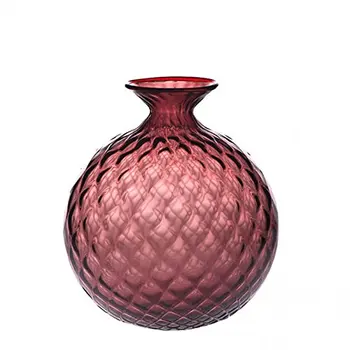 

Venini Monofiori Balloton vase large XL purple red wire