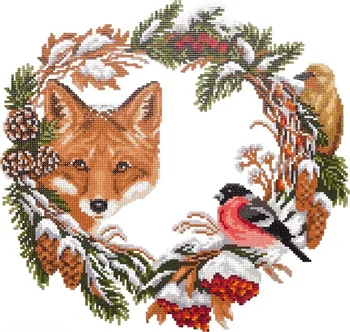 

"Freya" alvr-17 crystal mosaic (diamond embroidery) 054 "snow winter" 35x37 cm