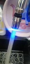 Temperature-Sensor Faucet Light Shower-Head Kitchen-Tap Bathroom-Crane LED for Changing-Glow