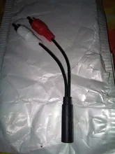 RCA de 3,5mm hembra Conector estéreo de Cable Y enchufe a 2 adaptador macho RCA de Audio 3,5 enchufe auxiliar conector de auriculares Cable de música