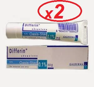 

Differin Adapalene Gel 0.1% Acne Treatment, 30g / 1oz, Strength Retinoid 2 pcs