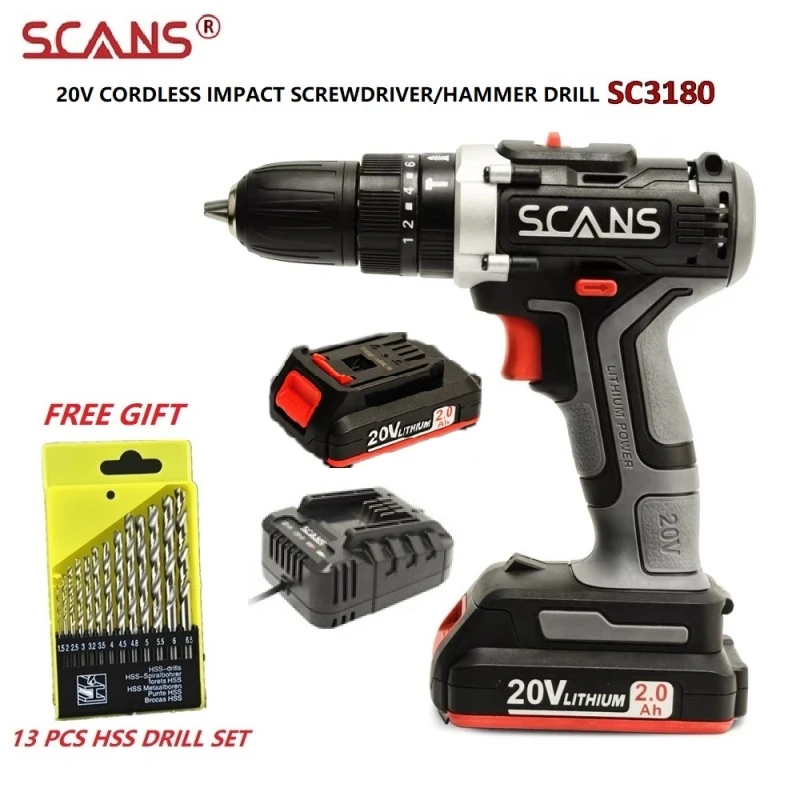 SCANS SC3180 20V LI-ION BATTERY CORDLESS