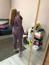 Gym Clothing Leggings Sportswear Crop-Top Yoga-Set Fitness Long-Sleeve Seamless Workout