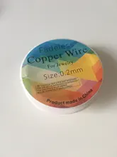 Colorfast de alambre de cobre alambre para collar de pulsera joyas DIY accesorios/0,2/0,25/0,3/0,5/0,6/0,7/1,0mm arte rebordear Alambre de HK018