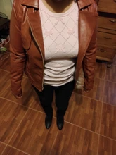 Coat Jacket Women Fashion Outwear Zippers Autumn Plus-Size 4XL Motor Slim Roupas-De-Couro