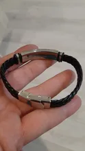 Pulsera de cuero trenzado personalizable para hombre, brazalete de cuero trenzado, regalo inspirador