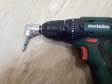 ZJCOSTOL-destornillador angular de 105 grados, adaptador de soporte de casquillo, brocas ajustables, destornillador de ángulo