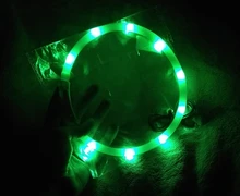 Collares de luz LED para perros de compañía, collares luminosos recargables y parpadeantes para perros de noche, Collar luminoso USB, decoración para el cuello que brillan en la oscuridad
