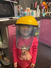 Mascarilla facial transparente de seguridad extraíble, protección facial transparente para montar en la cabeza, protector ocular, a prueba de polvo, molienda de pantalla