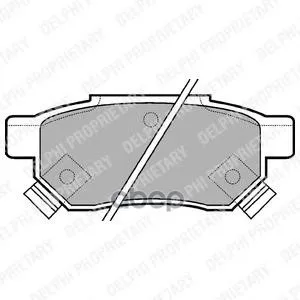 Колодки Задние Honda Civic Vi Lp625 Delphi арт. LP625