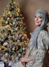 MEIFAN Cosplay Lolita largo recto Color diaria peluca Peluca de Anime sintética de cabello en la mujer rosa azul gradiente gorros y sombreros Harajuku peluca